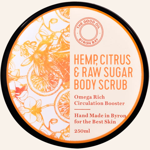 Hemp, Citrus & Raw Sugar Body Scrub Top View